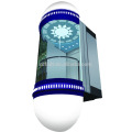 Panoramic/sighting elevator with circular shaped cabin,1.0m/s,1000kg,1500kg